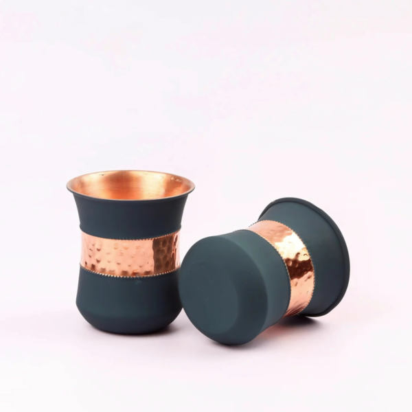 2 Vedic Copper Glass Set - Image 4