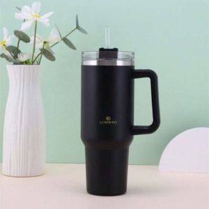 Insulated Double Wall Stainless Steel Tumbler With Steel Straw